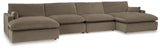 Sophie Cocoa 4-Piece Sectional with Chaise - Ornate Home