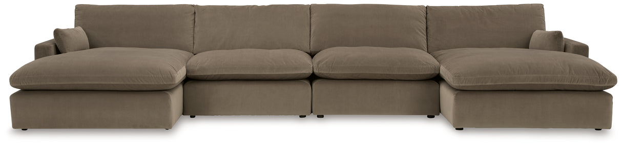 Sophie Cocoa 4-Piece Sectional with Chaise - Ornate Home