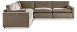 Sophie Cocoa 5-Piece Sectional - Ornate Home