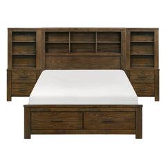 Sullivan Espresso 5pc Bedroom Set Full Platform Wall Bed