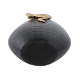 Lucashaven Black/Gold Large Vase