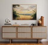 Golden Field of Peace with Psalm 4:8