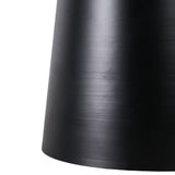 Russ Black/White Metal Accent Table with Marble Top