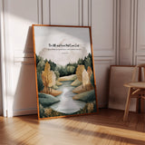Be Still Autumn River Psalm Print