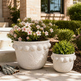 Castonburn White Planters (Set of 2)