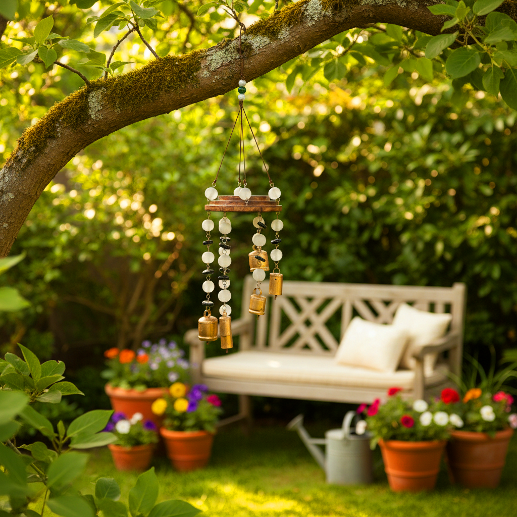Chiltonstone Brown/Blue Wind Chime