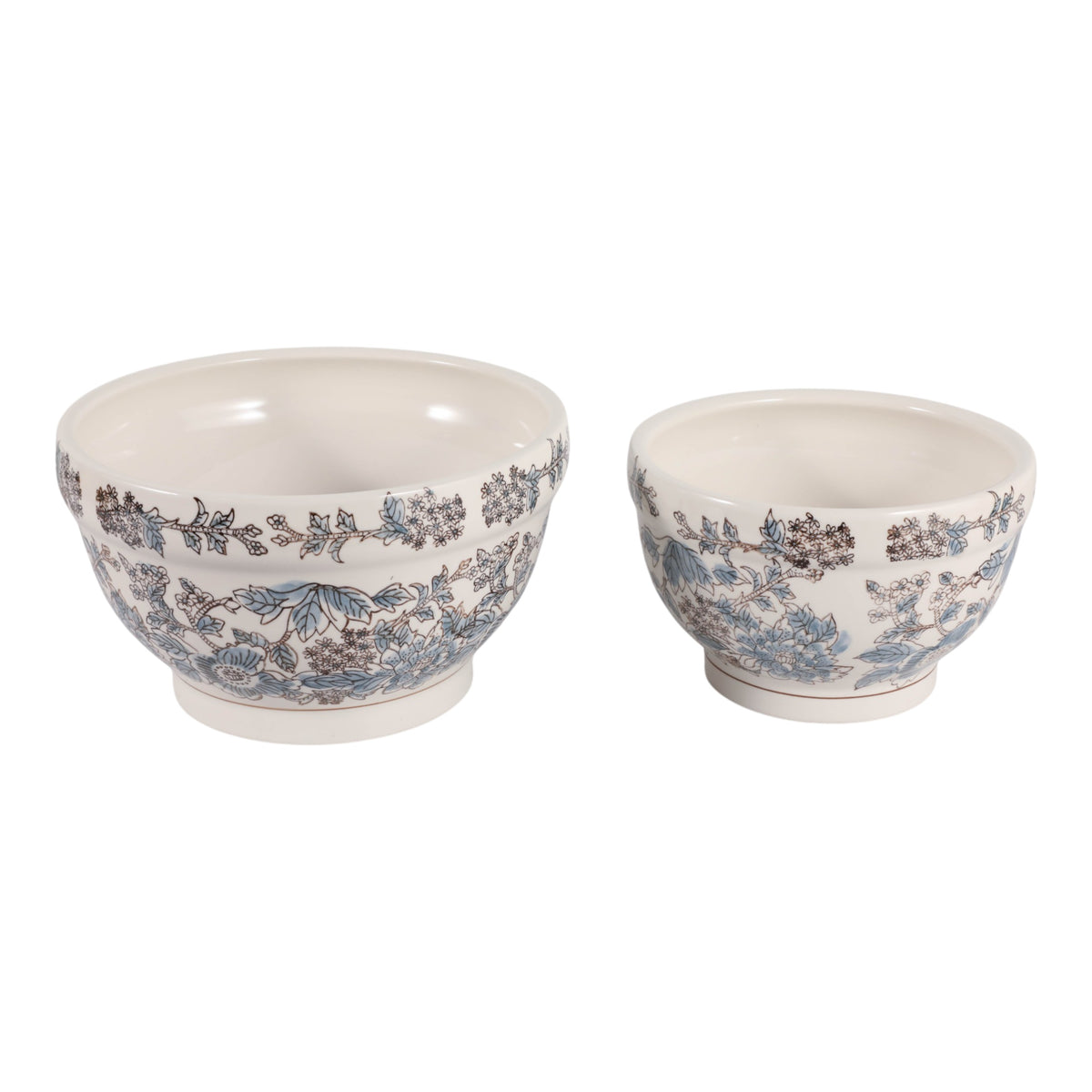 Bondview Blue/Brown Large Planters (Set of 2)