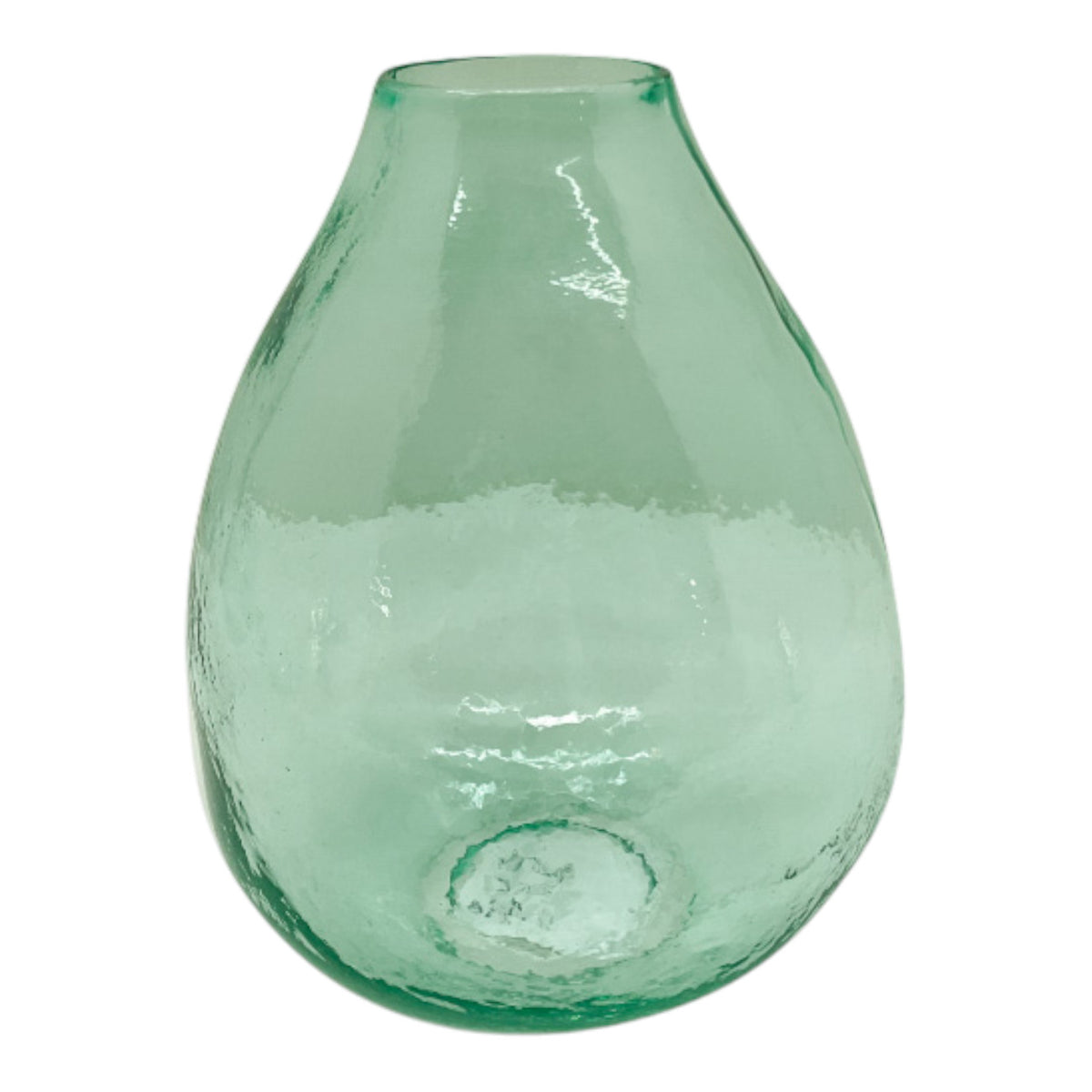 Descanso Green/Blue Glass Bud Vase