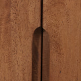 Keswick White/Brown Ball Feet 2-Door Cabinet