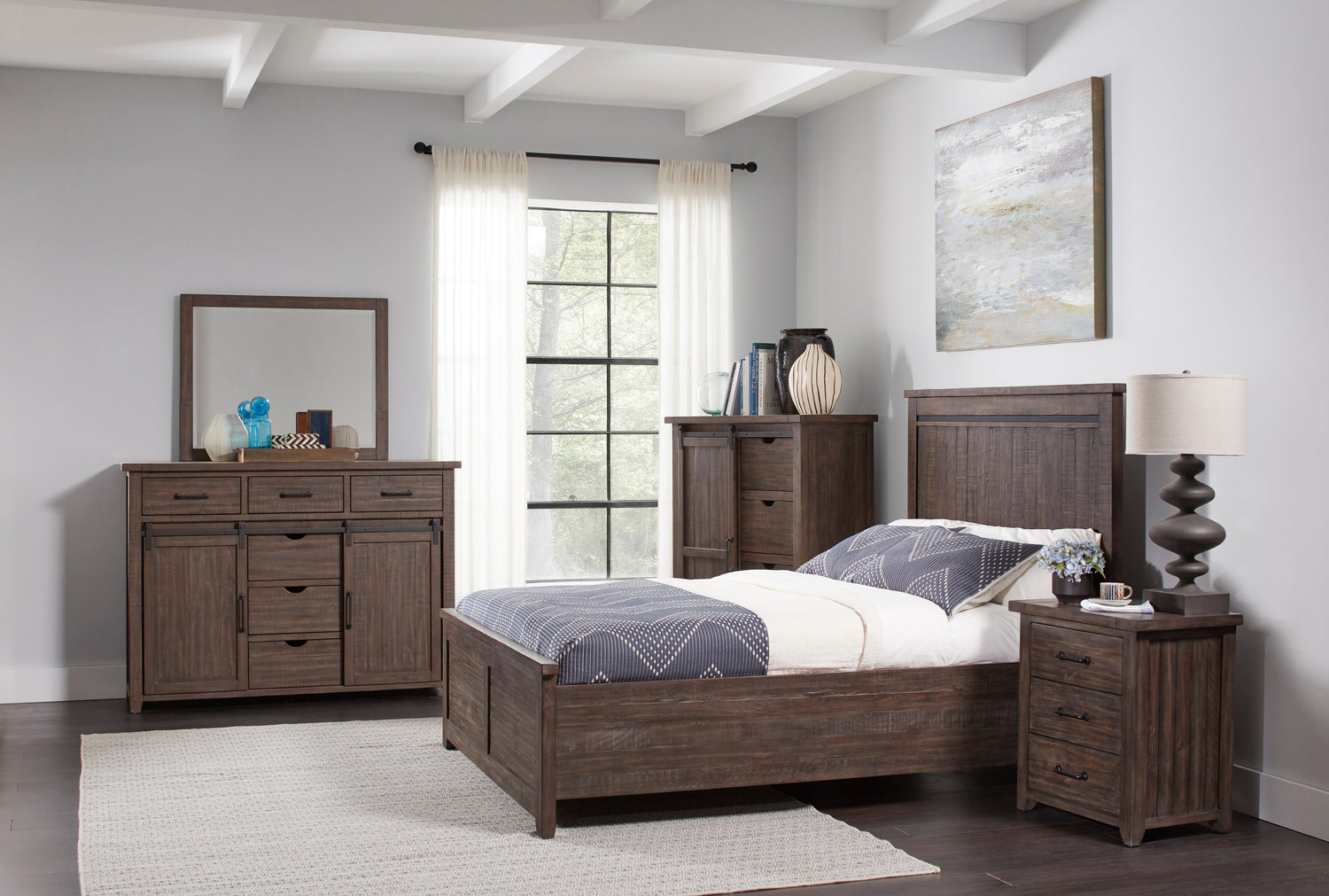 Madison County Barnwood King Panel Bed