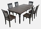 Madison County Vintage Black Ext Dining Dining Table w/ 6 Chairs