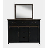 Madison County Vintage Black 5-Piece King Panel Bedroom Set