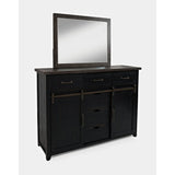 Madison County Vintage Black 5-Piece King Panel Bedroom Set
