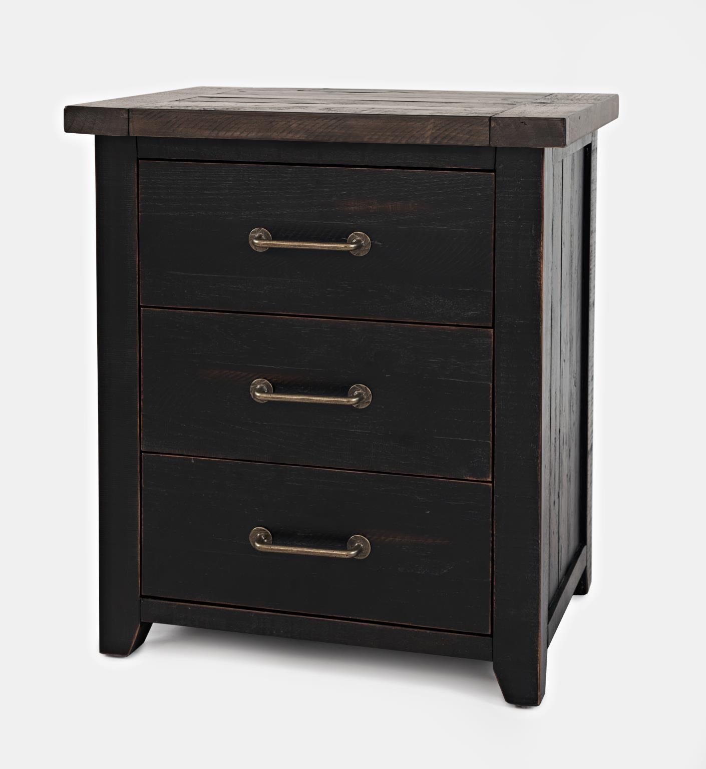 Madison County Vintage Black 4-Piece Queen Panel Bedroom Set