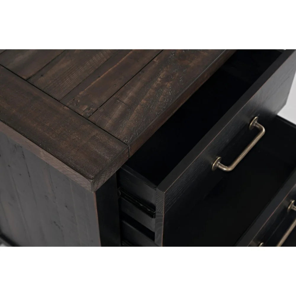 Madison County Vintage Black 5-Piece King Panel Bedroom Set