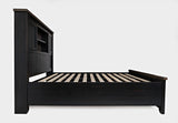 Madison County Vintage Black Queen Barn Door Bed