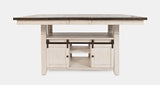 Madison County Vintage White High/Low Dining Table w/4 Stools