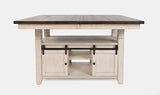 Madison County Vintage White High/Low Dining Table w/4 Stools
