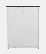 Madison County Vintage White 5-Piece King Barn Door Bedroom Set