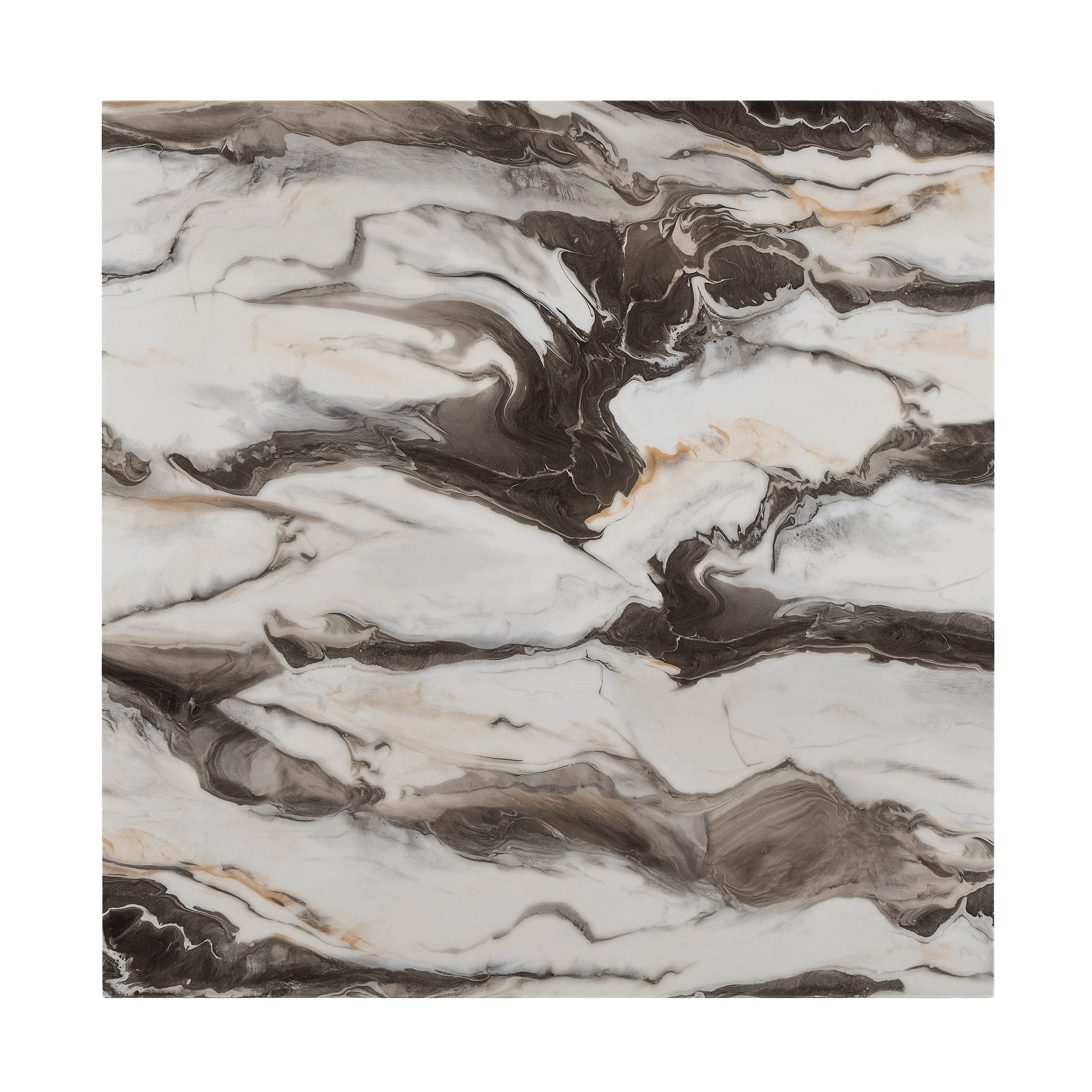 Lennon Brown/Black 5-Piece Faux Marble Top Counter Height Set