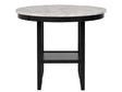 Lennon White Counter Height Round Dining Table - Ornate Home