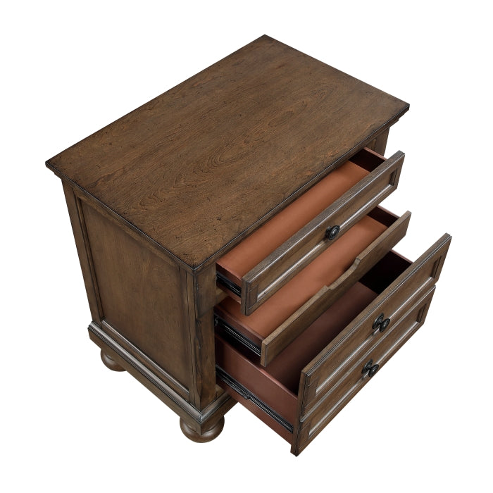 Begonia Brown Nightstand