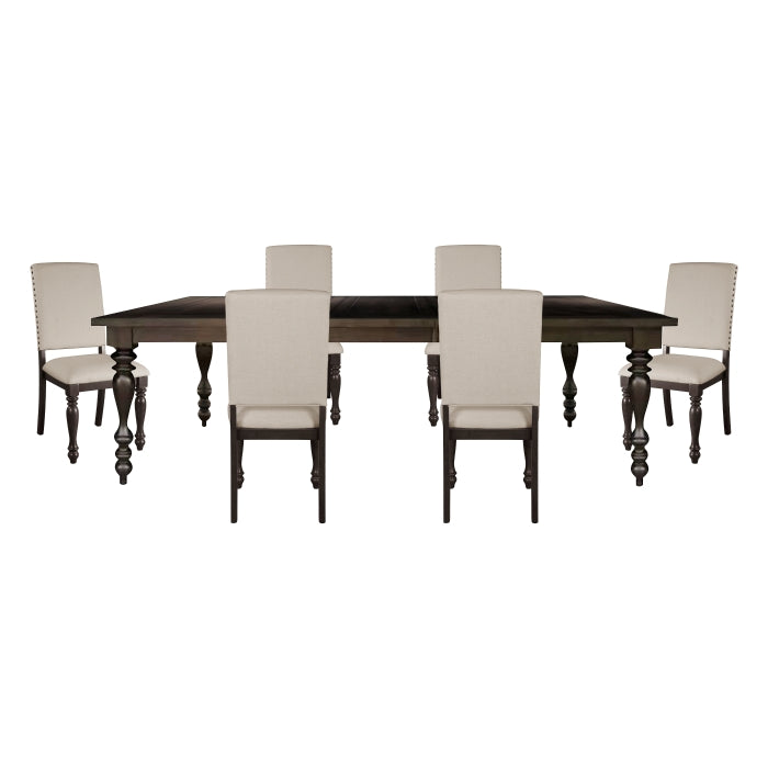 Begonia Gray 7pc Dining Set