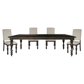 Begonia Gray 5pc Dining Set