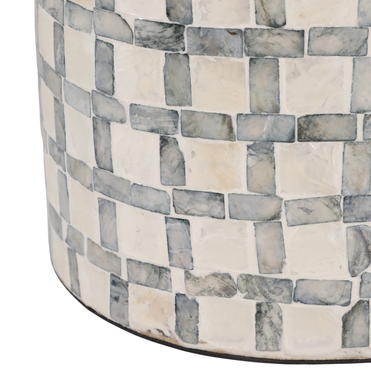 Crannell Multicolor Capiz Plaid Vase