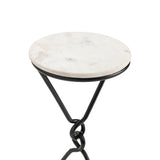 Sussex Black/White Drink Table