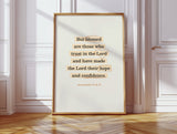 Blessed Trust Jeremiah 17 Scripture Art