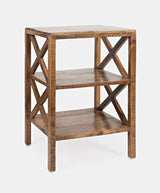 Dylan Amber X Side Accent Table