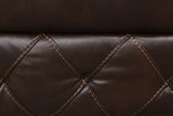 Zera Brown Airleather Manual Reclining Sofa - Ornate Home