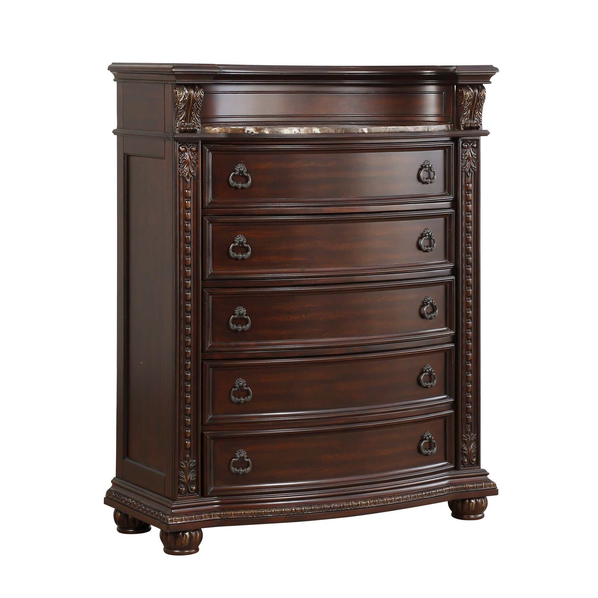 Cavalier Dark Cherry Chest - Ornate Home