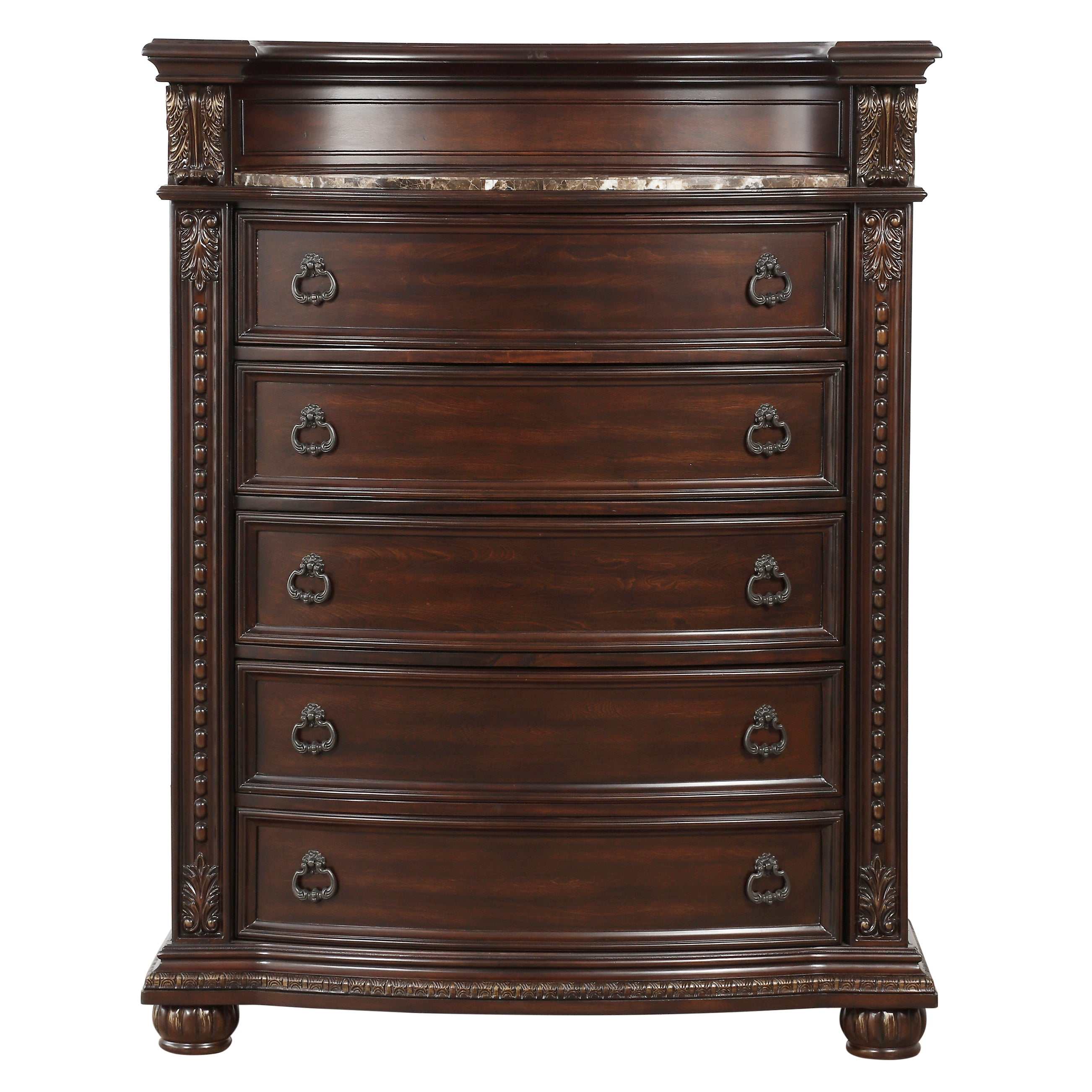 Cavalier Dark Cherry Chest - Ornate Home