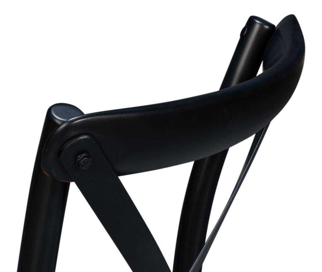 Tuileries Gardens Black Side Chair (Set of 2)