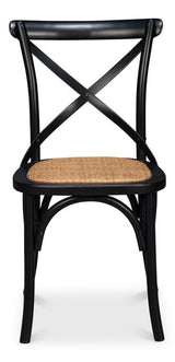 Tuileries Gardens Black Side Chair (Set of 2)