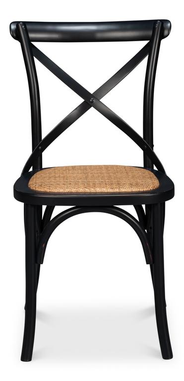 Tuileries Gardens Black Side Chair (Set of 2)