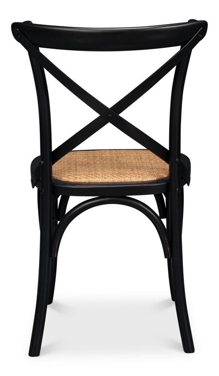 Tuileries Gardens Black Side Chair (Set of 2)