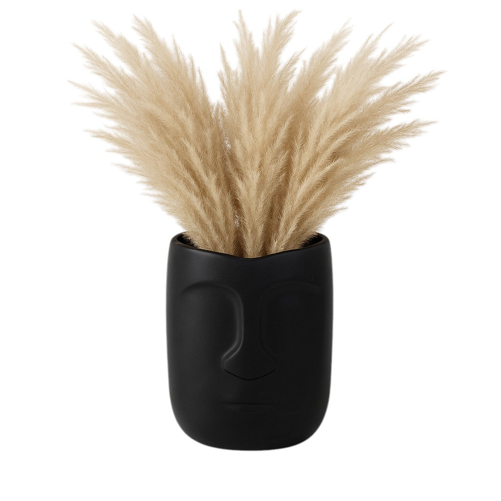 Lokoya Black Face Vase