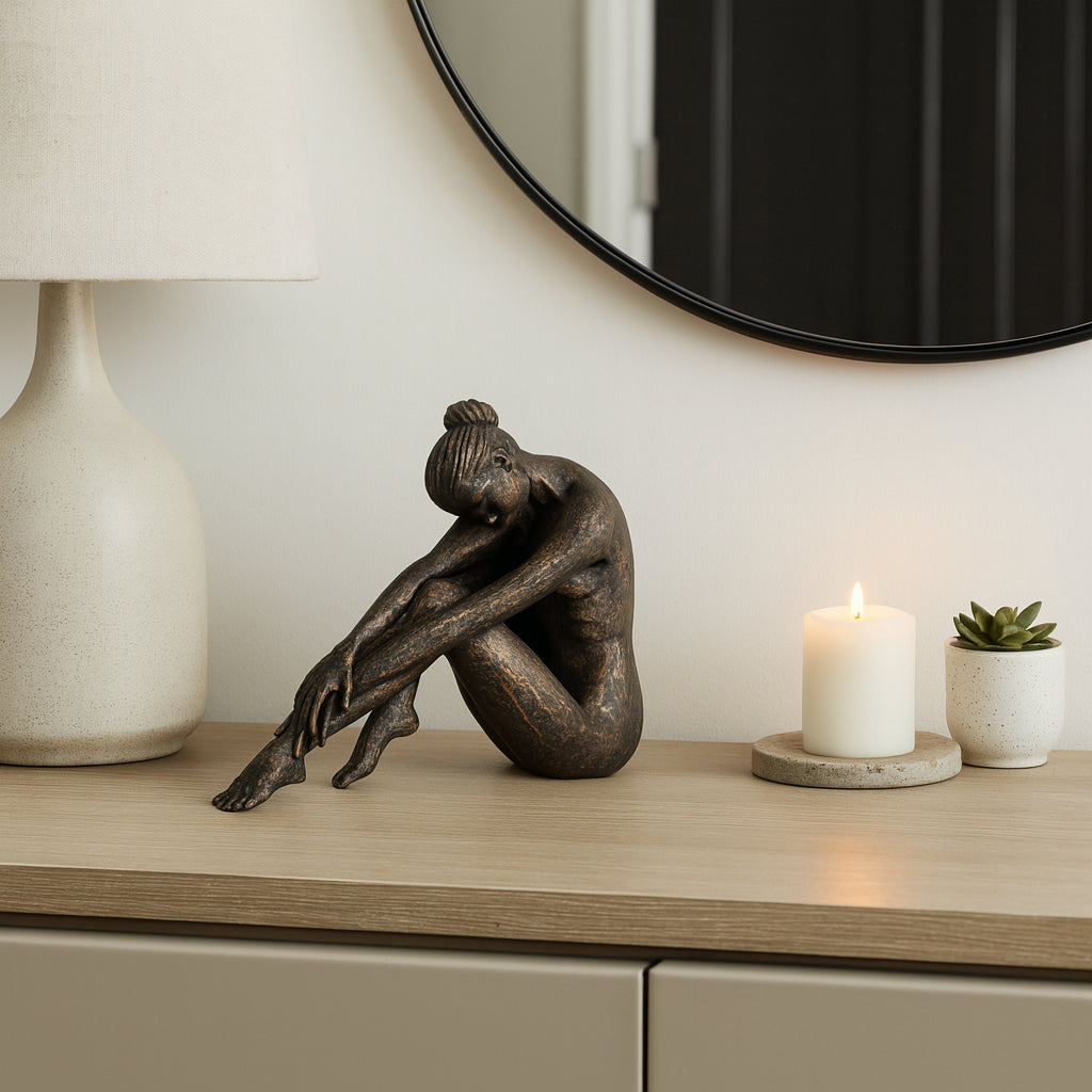 Janeport Bronze Small Resting Ballerina