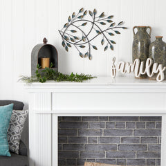 18” x 22” Scattered Leaves & Vine Wall Decor - Ornate Home