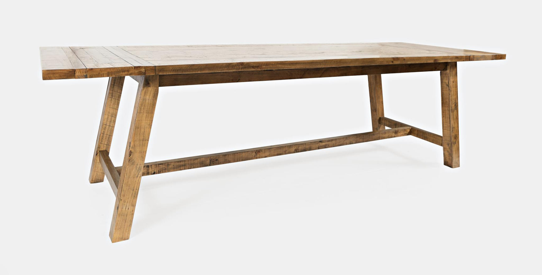 Telluride Gold Trestle Dining Table w/ 8 Stools