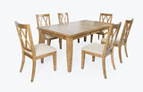 Telluride Gold Ext Dining Table w/ 6 Chairs