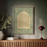 Psalm 23 Scripture with Doves and Florals