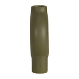 The Oaks Olive Ceramic Donut Footed Vase