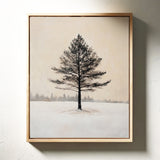 Solitude Beneath Winter's Embrace
