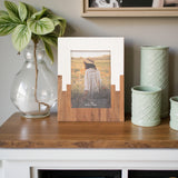 Los Alamos Natural/White Large Resin 2-Toned Frame