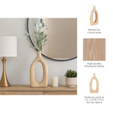Independence Natural Wood Cut-Out Vase