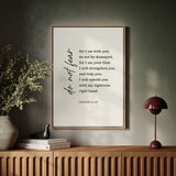 Do Not Fear Isaiah 41 Bible Verse Print